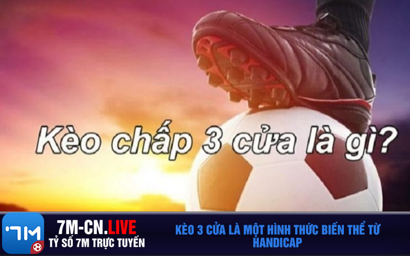 Keo 3 cua la mot hinh thuc bien the tu Handicap Kèo 3 cửa là một hình thức biến thể từ Handicap
